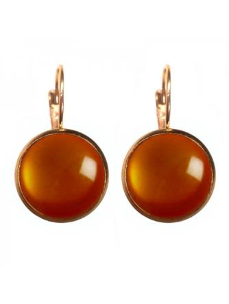 Urban Hippies Øreringe, Corduroy orange dots gp